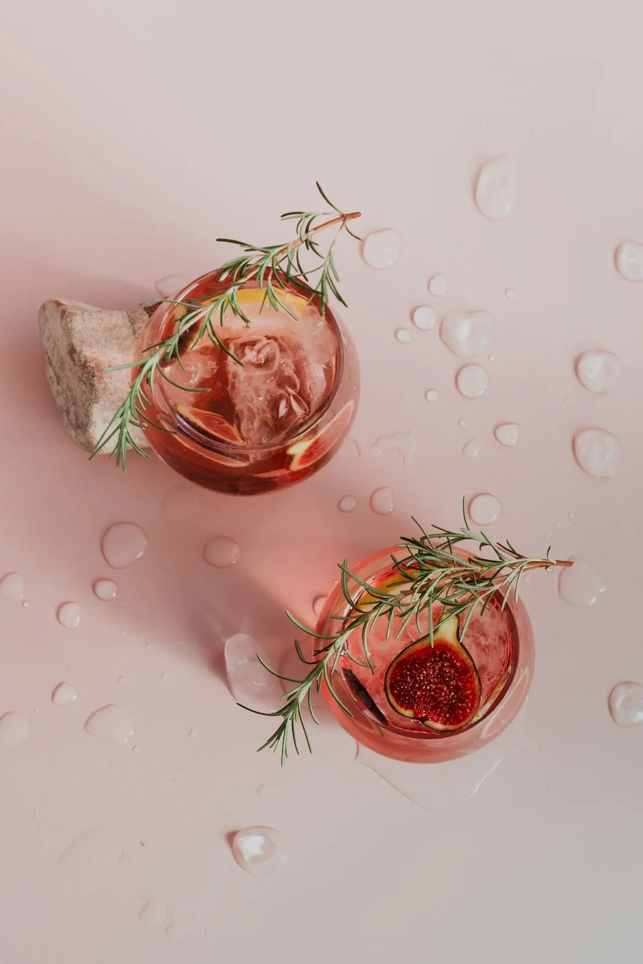 red and white garlic on white surface